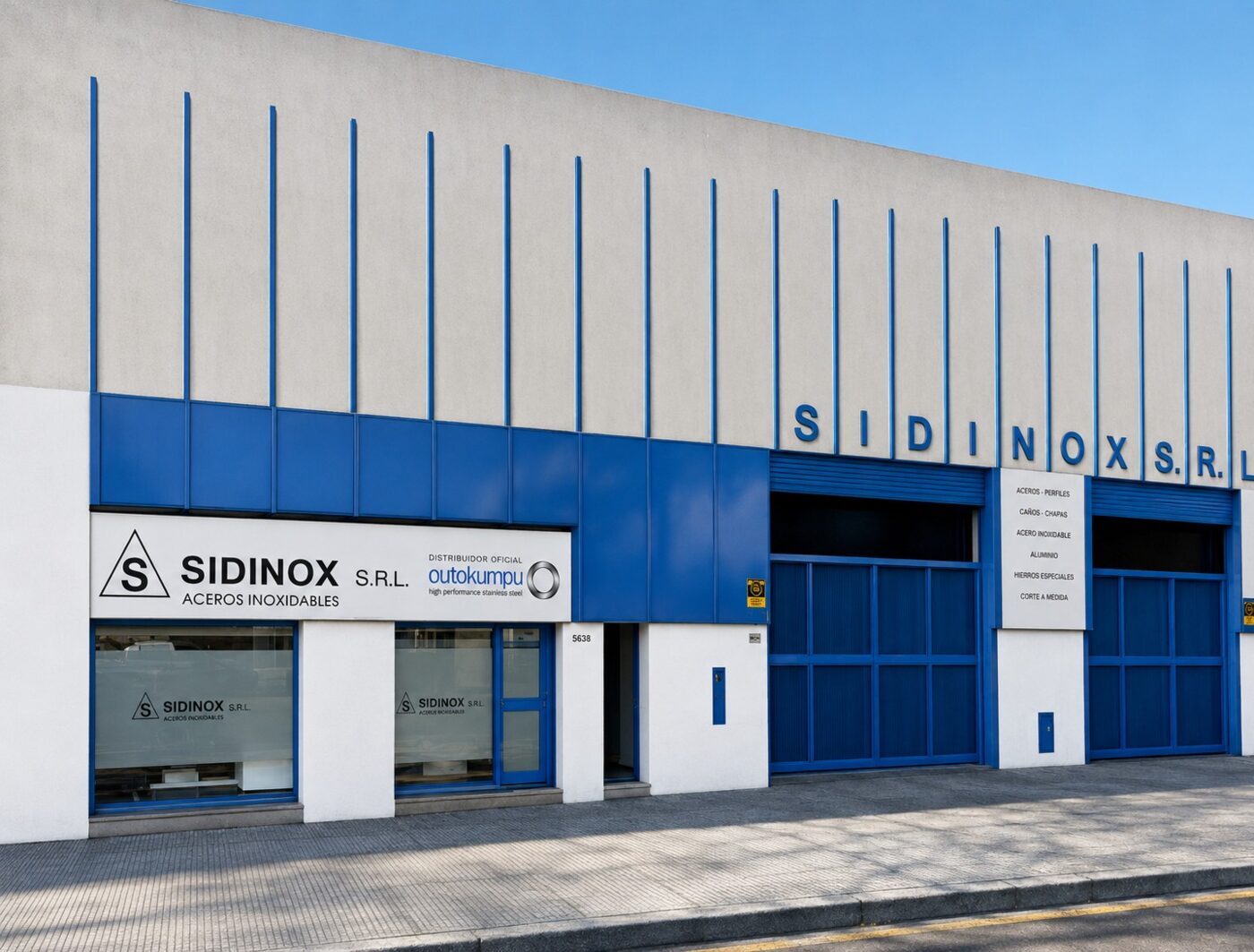 Instalaciones de Sidinox SRL — depósito de aceros inoxidables